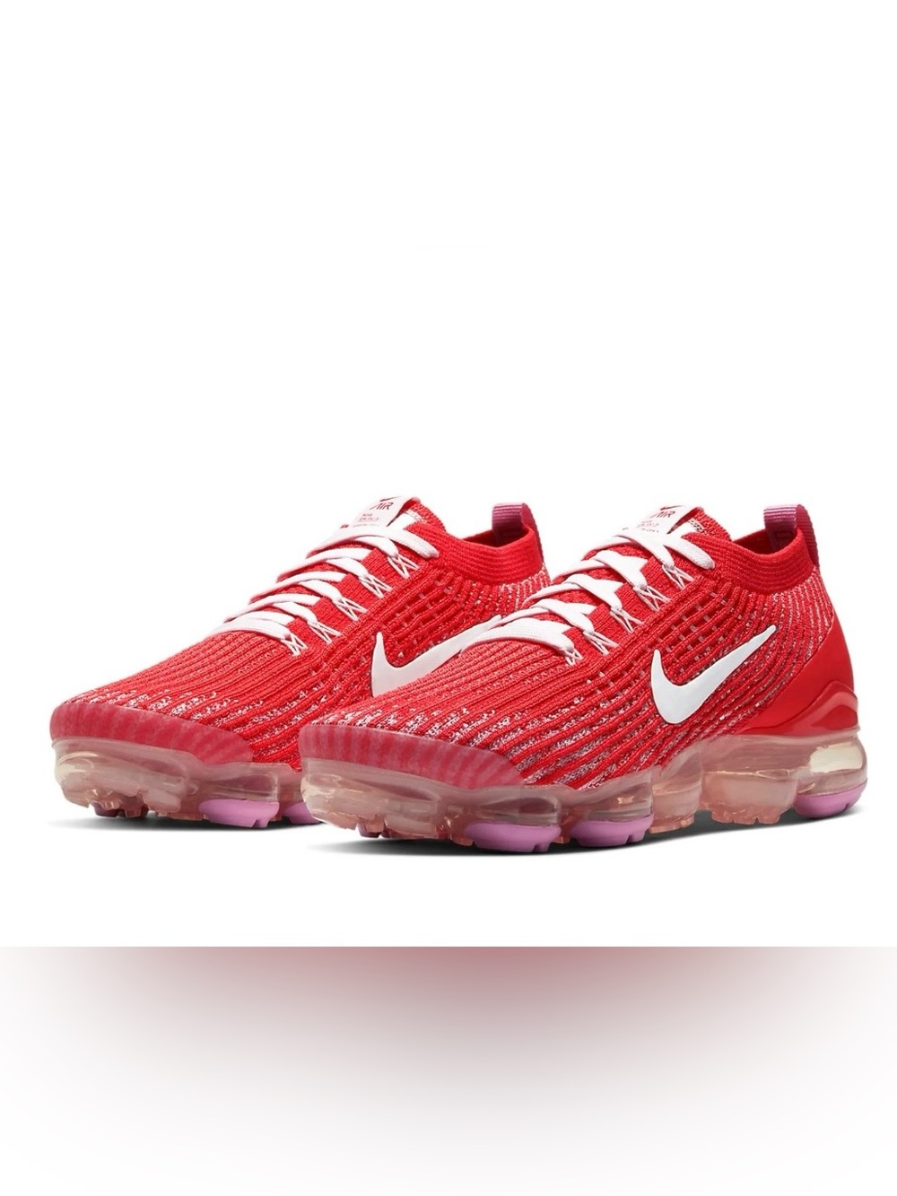 Nike Women’s VaporMax Flyknit Sneakers - Red & Pink
